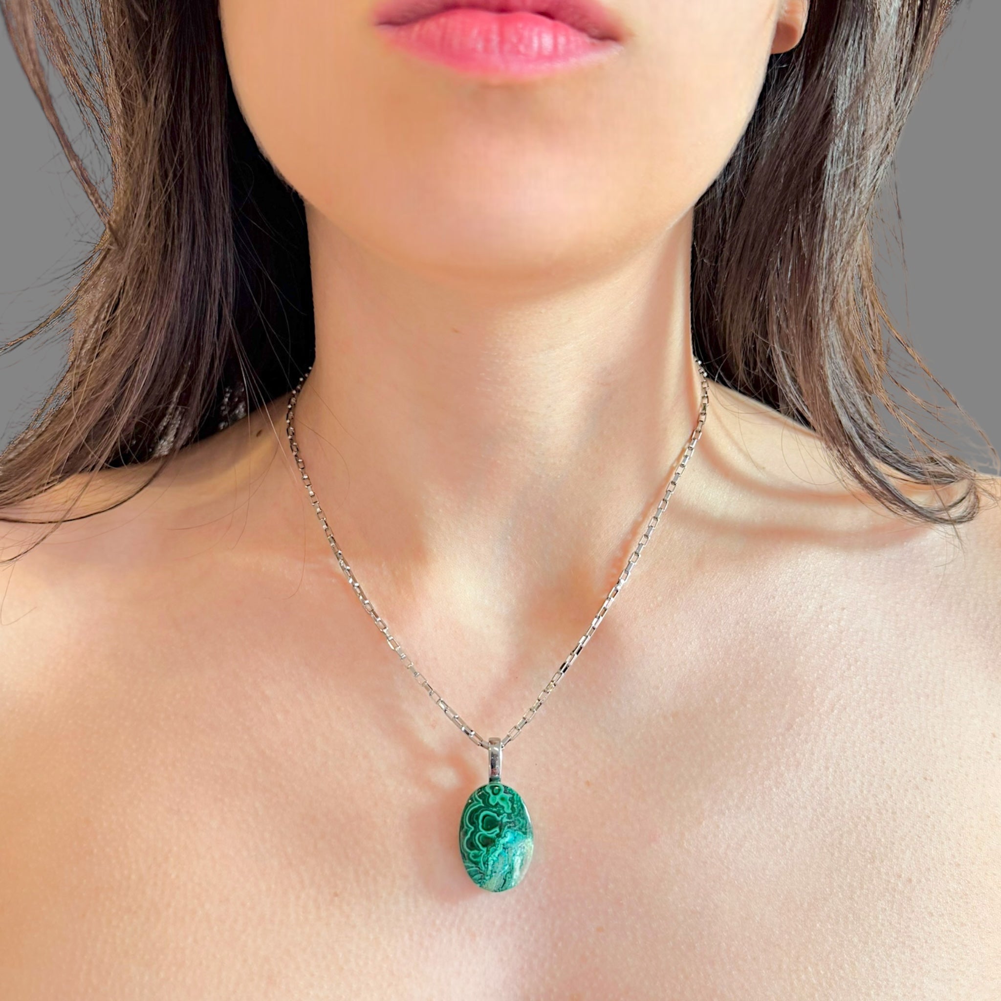 Collana crisocolla malachite Sharifa Crystals